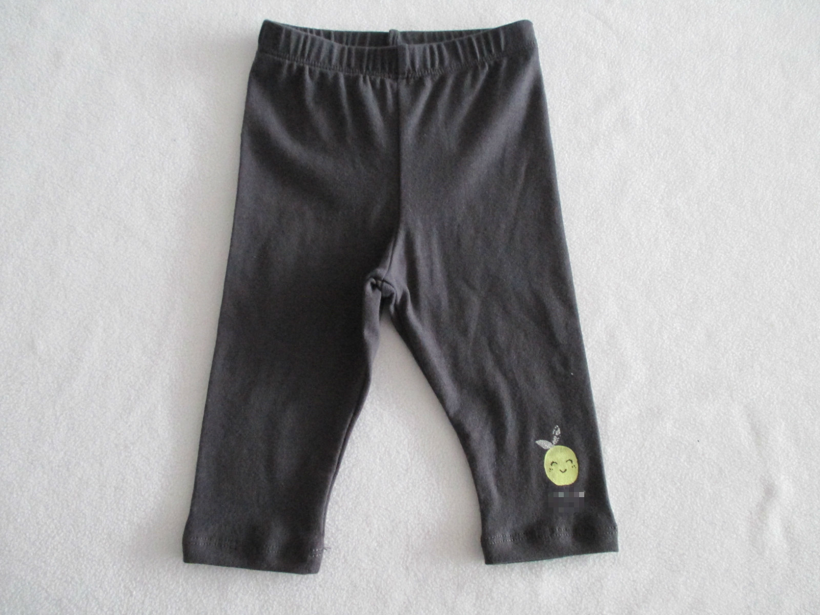 OEM service Cotton Elastane 180gsm Baby Girl Leggings Pants Elastic Waistband Autumn Soft Jersey
