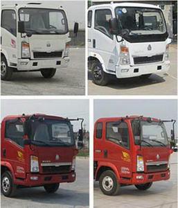 Quality Kitchen Garbage Compactor Truck Diesel Engine Red And White Color wholesale