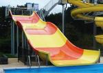 Fiber Glass Open Spiral Slide Outdoor Amusement Equipment For Community