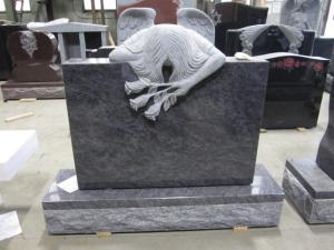 Quality American Style rose carved angel headstones wholesale
