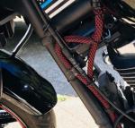 Black And Red PET Expandable Braided Sleeving Abrasion Resistant Cable