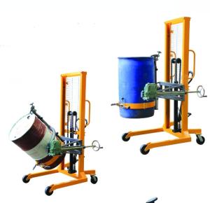 Quality Knob Release Handle Manual Pallet Truck 55 Gallon , Hydraulic Manual Portable Hand Drum Lift Truck wholesale