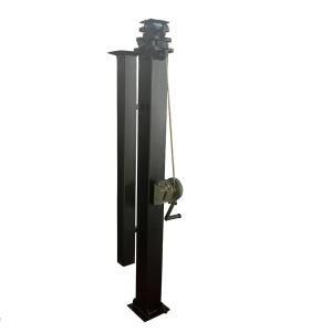 Quality 6m Hand Crank Telescoping Mast Mobile Light Mast Customized Height Color wholesale