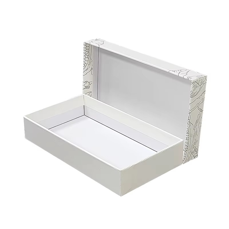 Customized Logo Two Piece Lid And Base Cardboard Gift Packaging 2 Piece Removable Hard Packaging Box For Wallet And Handbag