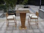 All Weather Waterproof Outdoor Garden Resin Wicker Bar Set