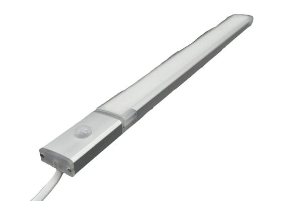 White color side 17W 1200mm length liner LED side view cabinet light with Sensor