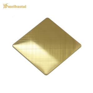 Quality 0.55mm 304 Stainless Steel Sheet Silver Brushed Rose Gold wholesale