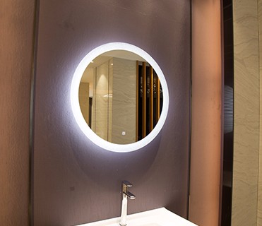 Bathroom Decorative LED Wall Mirror Glass Rectangle 5mm Copper Free Mirror for Hotel