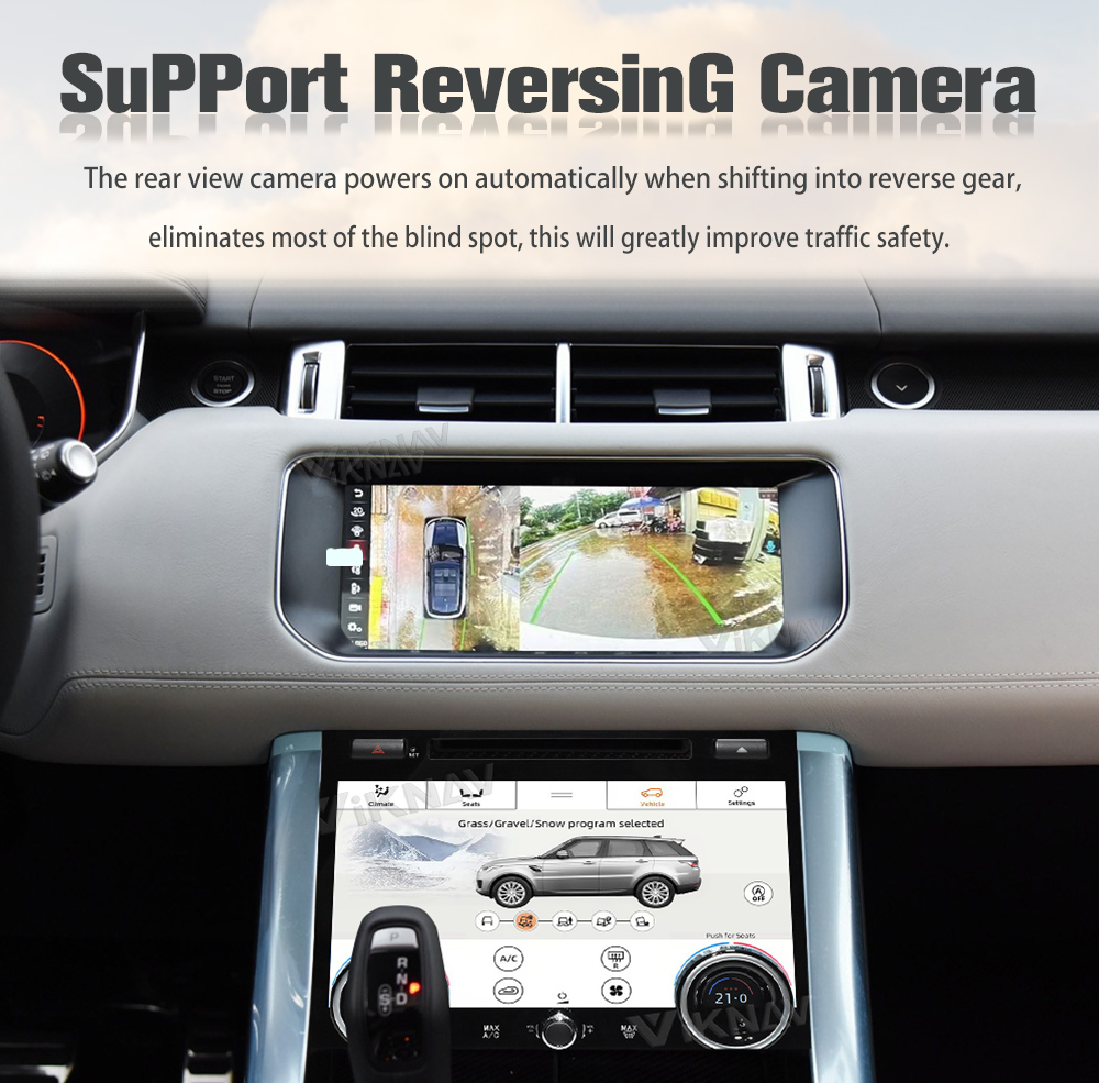 Range Rover Sport L494 Wireless Carplay Android Head Unit And AC Control Screen