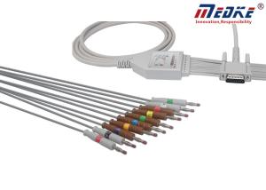 Quality one piece type HP EKG Cable with 10 Leadwires AHA Banana M3702C wholesale