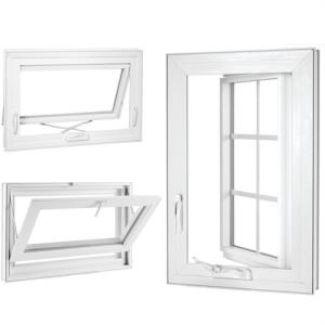 Quality Lead Free Large UPVC Casement Window American Style With Hand Crank wholesale