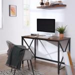 Wooden Writing Desk for Sale, Rustic Computer Desk, Industrial Computer Desk,