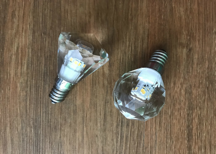 2700k K5 Crystal Light Bulb Eco Friendly 3.3w 80ra Wide Beam Angle 330 Degree