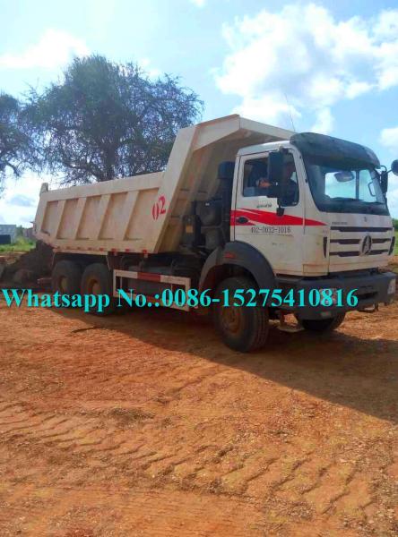 40 50 Ton 6x6 Dump Truck , 2638K 380HP All Wheel Drive Dump Truck LHD NG80B