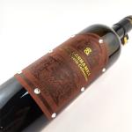 OEM Brand Stamping PU Leather Label Customized Wine Personalized Leather Tags