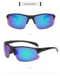 Cycling Running Sports Polarized Sunglasses Rectangle Half Rim Women Men