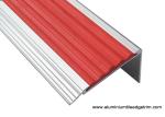 Highly Robust Aluminum Stair Nosing , Metal Stair Edge Trim With PVC Inlay