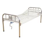 Stainless Steel Headboard Metal Manual Nursing Bed Hospital Furniture