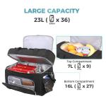 Nylon Waterproof Camping Thermal Insulated Beach Hiking Backpack Cooler Bag 600D