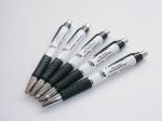 Promotional Custom Logo Advertisting White Plastic pen ABS Ball point pen with