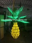 illuminated palm tree