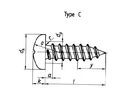 Cross Head Self Tapping Galvanized Screws Slot Drive For Furniture Hardware