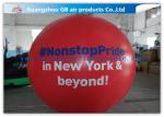 Inflatable Big Advertising Balloons , Red Air Balloon Advertising Helium Ball