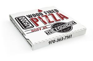 Quality Corrugated carton pizza box with cuom logo and color wholesale