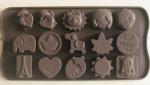 Silicone manufacturer Silicone baking tools 15 grid cartoon silicone chocolate
