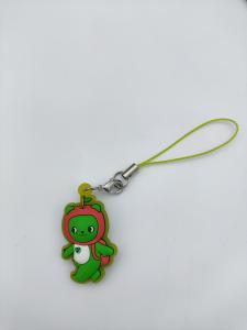 Quality Small Cute PVC Key Holder , 3D Stereo Lobster Claw Clasp Keychain wholesale