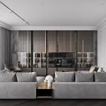 L Shape Solid Wood PVC Kitchen Cabinets Modular Kitchen PVC Cabinets