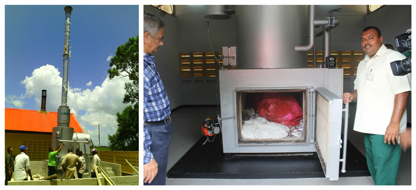 Incinerator pcb Scrap Waste Recycling Machines for Customized Capacity 10-500kgs/batch