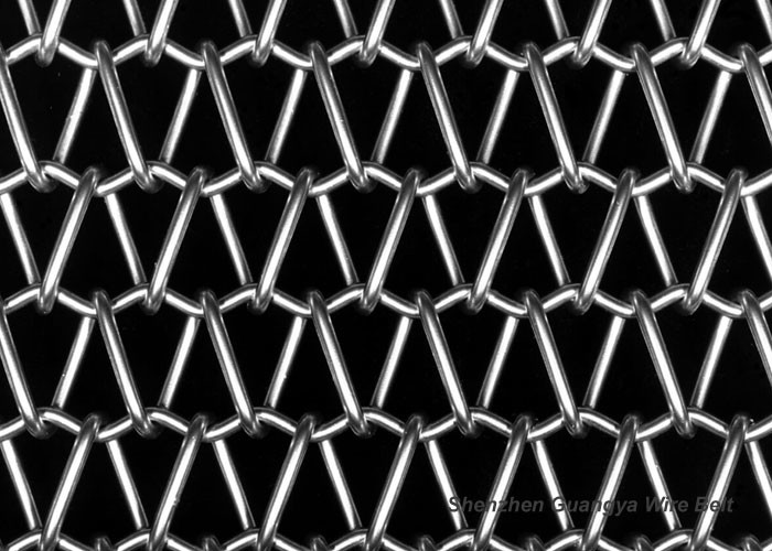 JIS Wire Mesh 35*50mm Spiral Conveyor Belt For Food Transportation