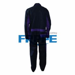 Quality Cotton/Nylon Two Tone Blue Purple Fr Coveralls 220gsm For Oil Gas Industry wholesale