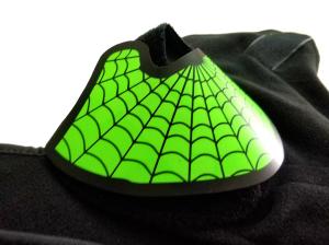Quality Role play custom green spider-man EL mask hot sale popular music party glow in the dark light sound activated led mask wholesale