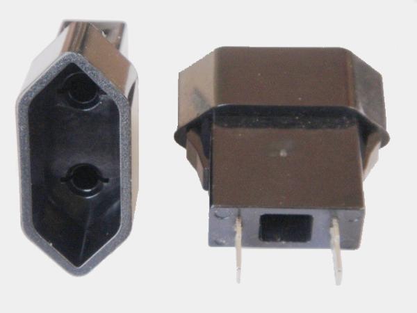 2 Pin European Electrical Sockets , AC European Plugs And Receptacles
