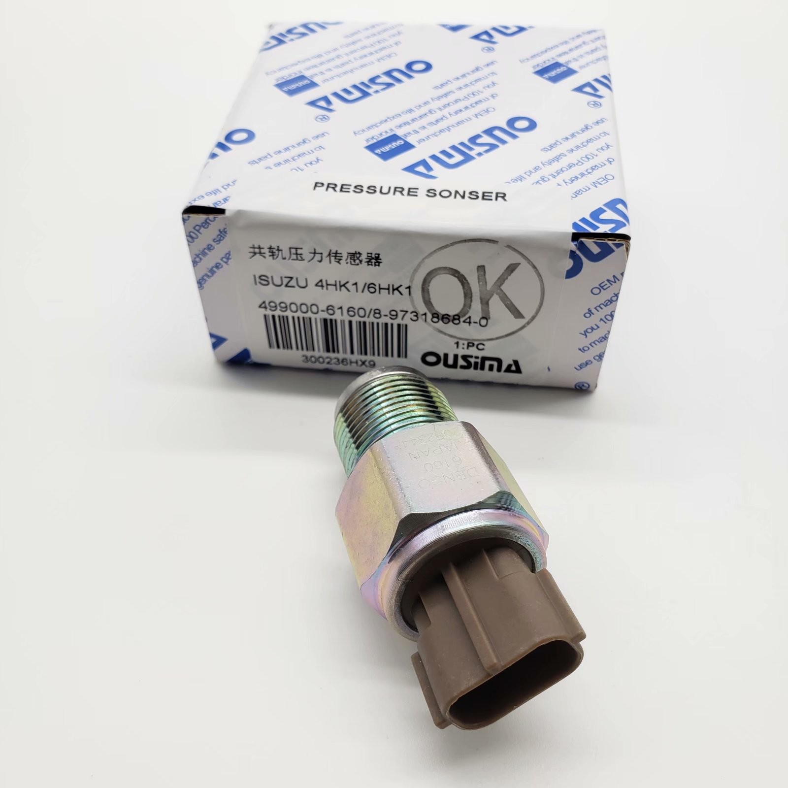 OUSIMSA Rail Pressure Sensor 499000-6160 8-97318684-0 Pressure Switch 4990006160 8973186840 For Isuzu 4HK1 6HK1