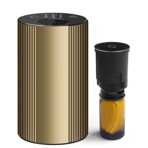 Quality Golden Color 20ml bottle size Waterless Essential Oil Nebulizer for Battery-Operated USB Diffuser Waterless wholesale