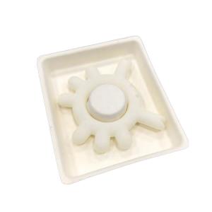 Quality Compostable Sugarcane Cosmetic Packaging Pulp Containers Oilproof wholesale