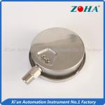 Power Station SS Pressure Gauge Bottom Connection Water Resistant 100mm