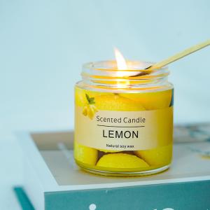 Quality Non Toxic Glass Jar Scented Candle Tearless Smokeless Candle Wax Glass Jar Candles wholesale