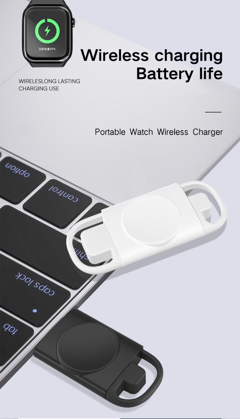 Apple Watch Wireless Magnetic Charger Lightweight 0.8 Ounces White Color 5V Input