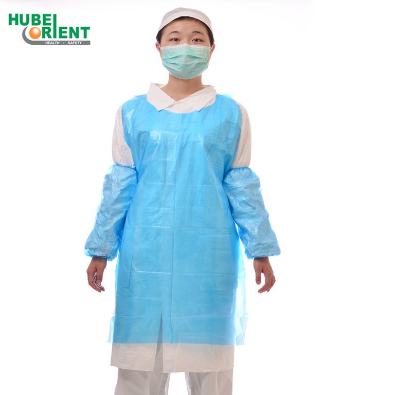 PE Odorless Disposable Isolation Gowns PE Apron Without Sleeves