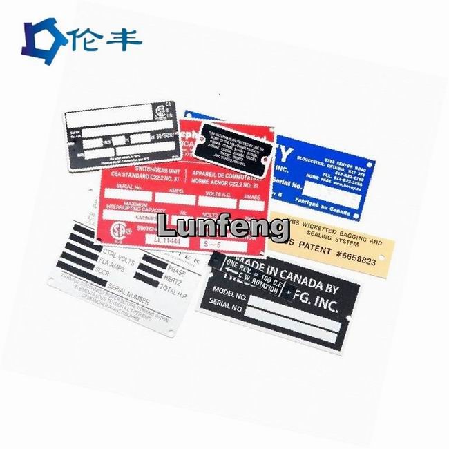 RAL Aluminium Name Plate Die Stamped Etched Metal Engraved Name Plates