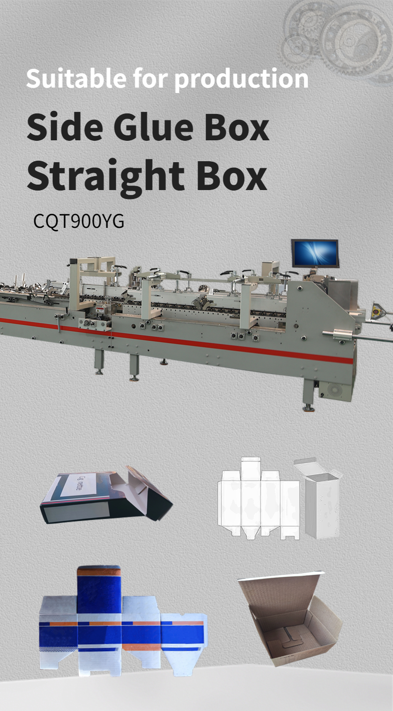 CQT900YG-2 Pre-Folded Bottom Lock Packaging Box Making Machine for High Productivity