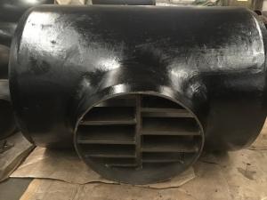 Quality ASME B16.9 Butt Welded Barred Tee Carbon Steel Equal Reducing Tee wholesale