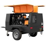 Diesel Mobile Air Compressor Water Cooling For Industrial