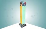 Four Face Show Rotating Cardboard Display Stands With Plastic Hook