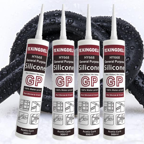 GP Glass Acetic Silicone Sealant RTV Weatherproof Silicone Sealant Adhesives