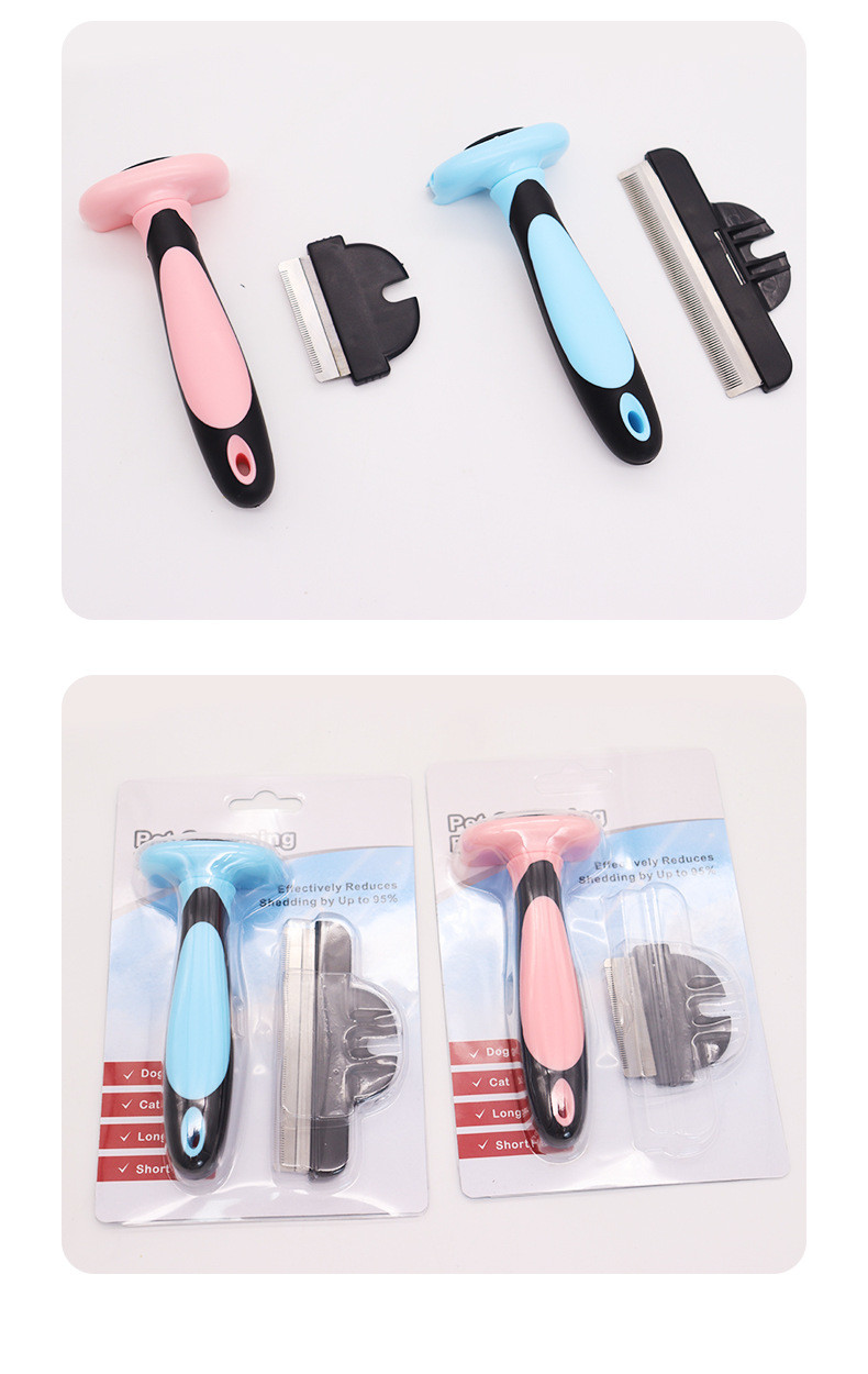 Pet Floating Hair Comb Dog Stainless Steel Fine-Tooth Brush Cat Detachable Portable Grooming Comb